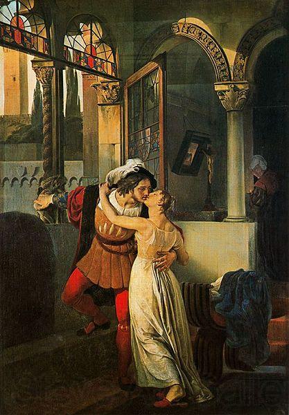 Francesco Hayez Romeo und Julia Norge oil painting art